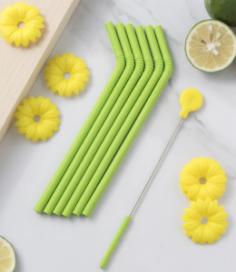 Pailles lot de 6 + brosse