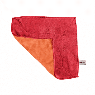 Chiffon microfibres - Rouge-orange, 30 x 30 cm